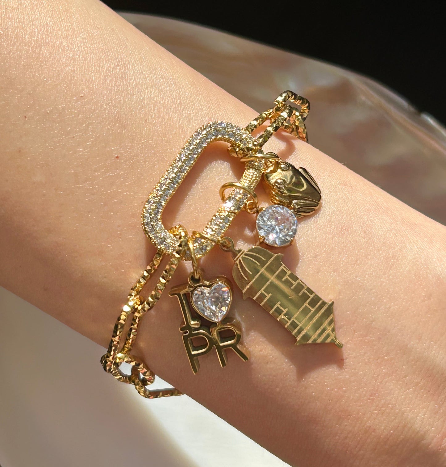 Puerto Rico Charm Bracelet