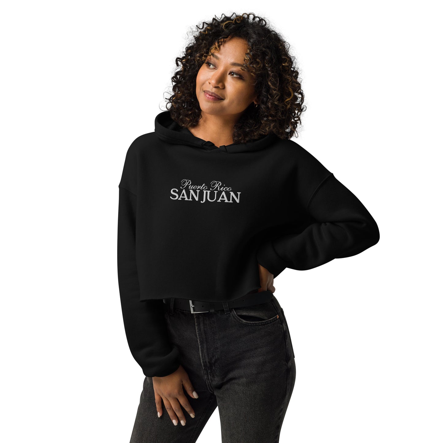 San Juan Puerto Rico Cropped Hoodie