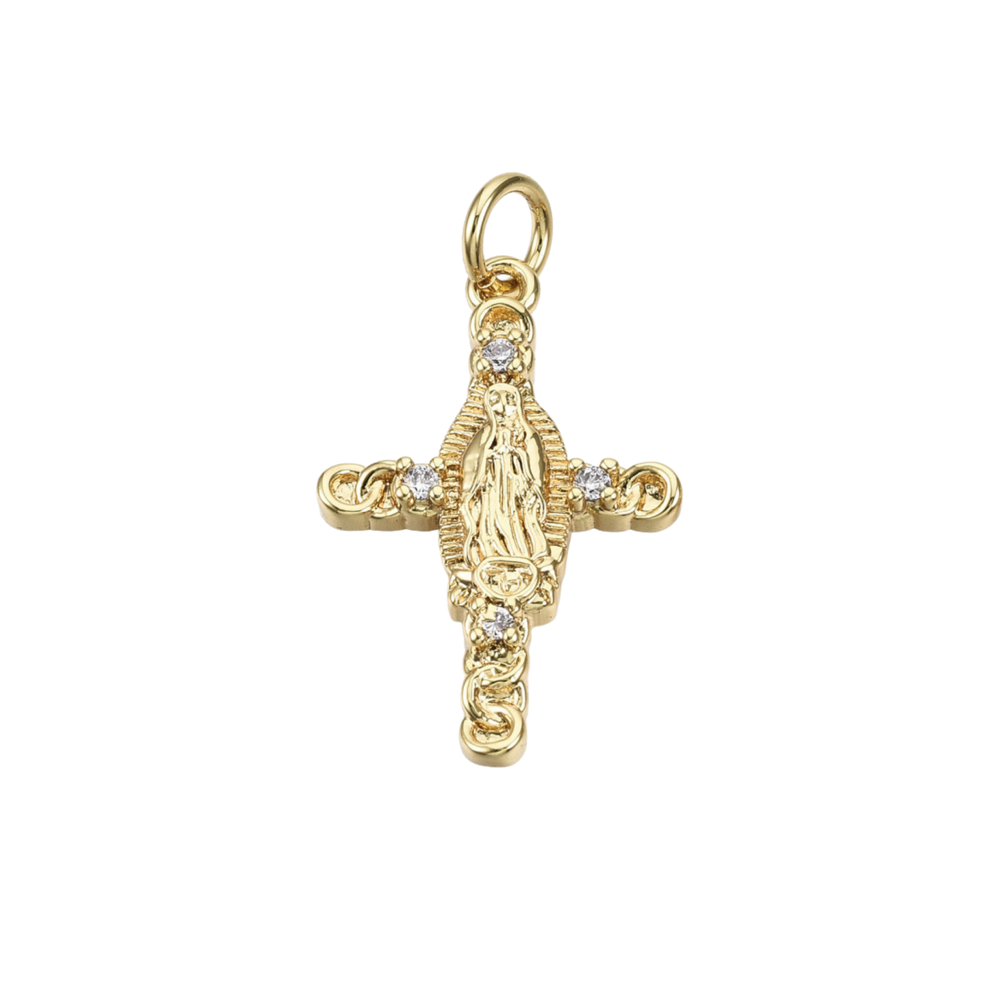 Virgin Cross Charm