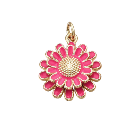 Pink Flower Charm