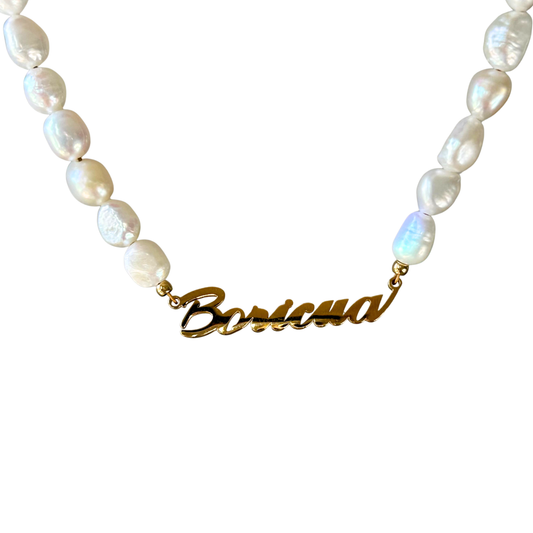 Boricua Pearl Necklace