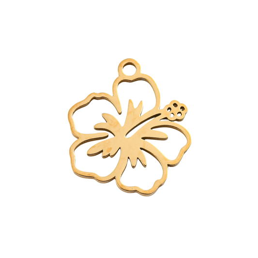 Amapola Hibiscus Flower Charm