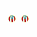 Bandera Puerto Rico Earrings Studs | Pantallas