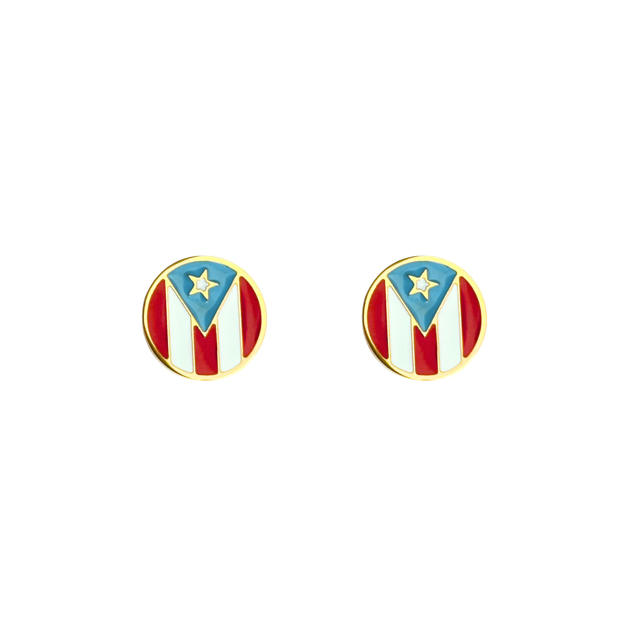 Bandera Puerto Rico Earrings Studs | Pantallas