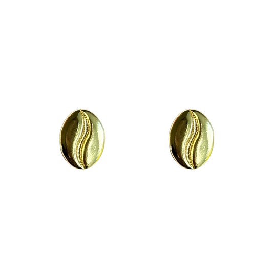 Coffee Beans Stud Earrings