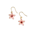 Pink Flower Earrings