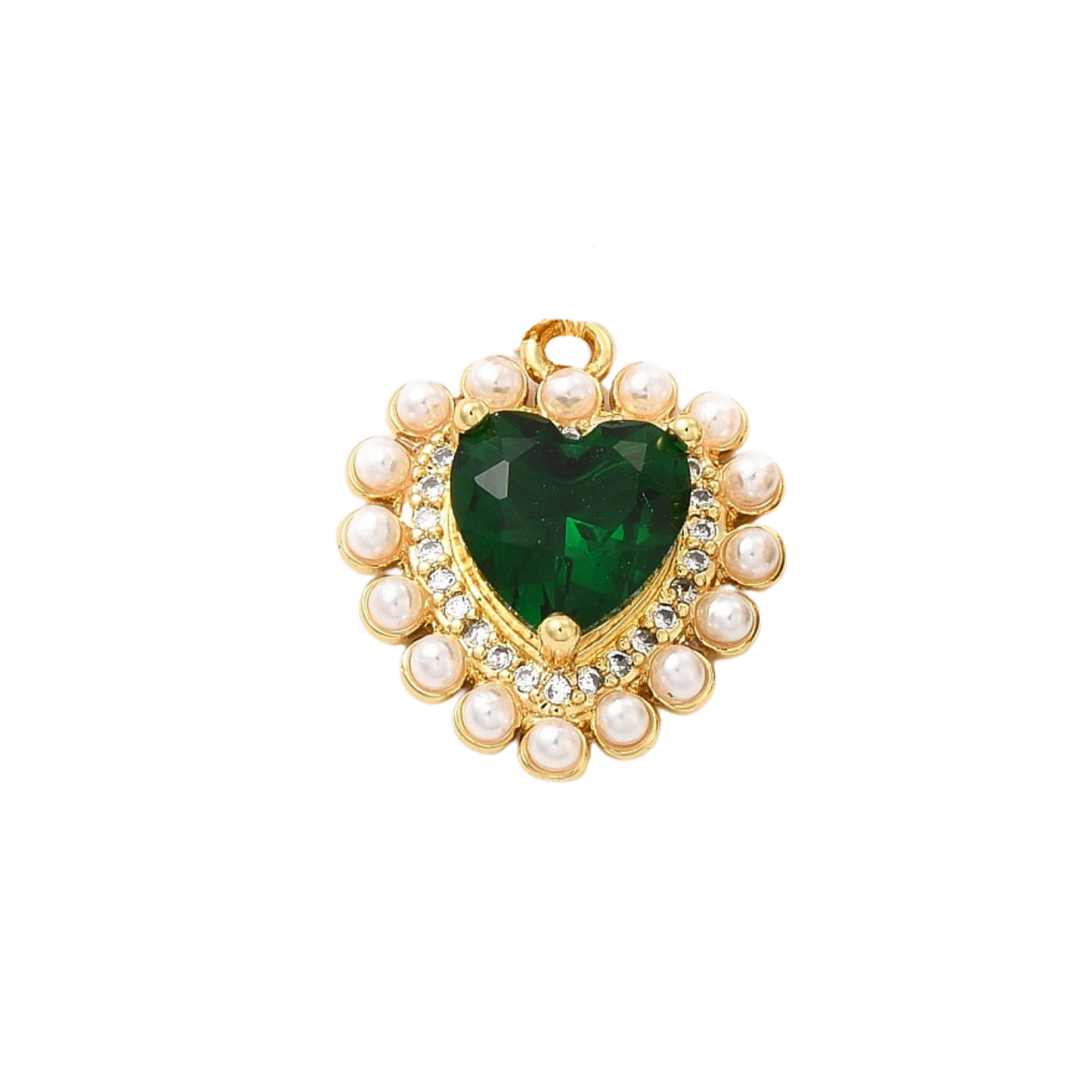 Green Heart Charm