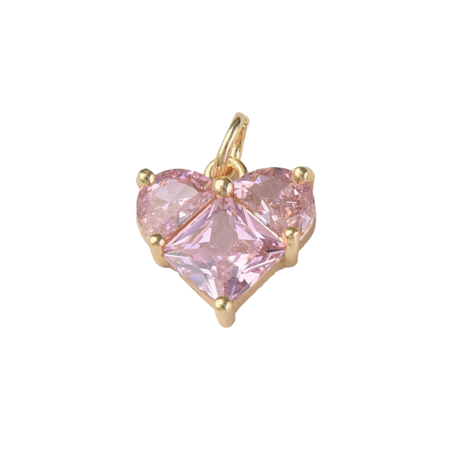 Pink Zirconia Heart