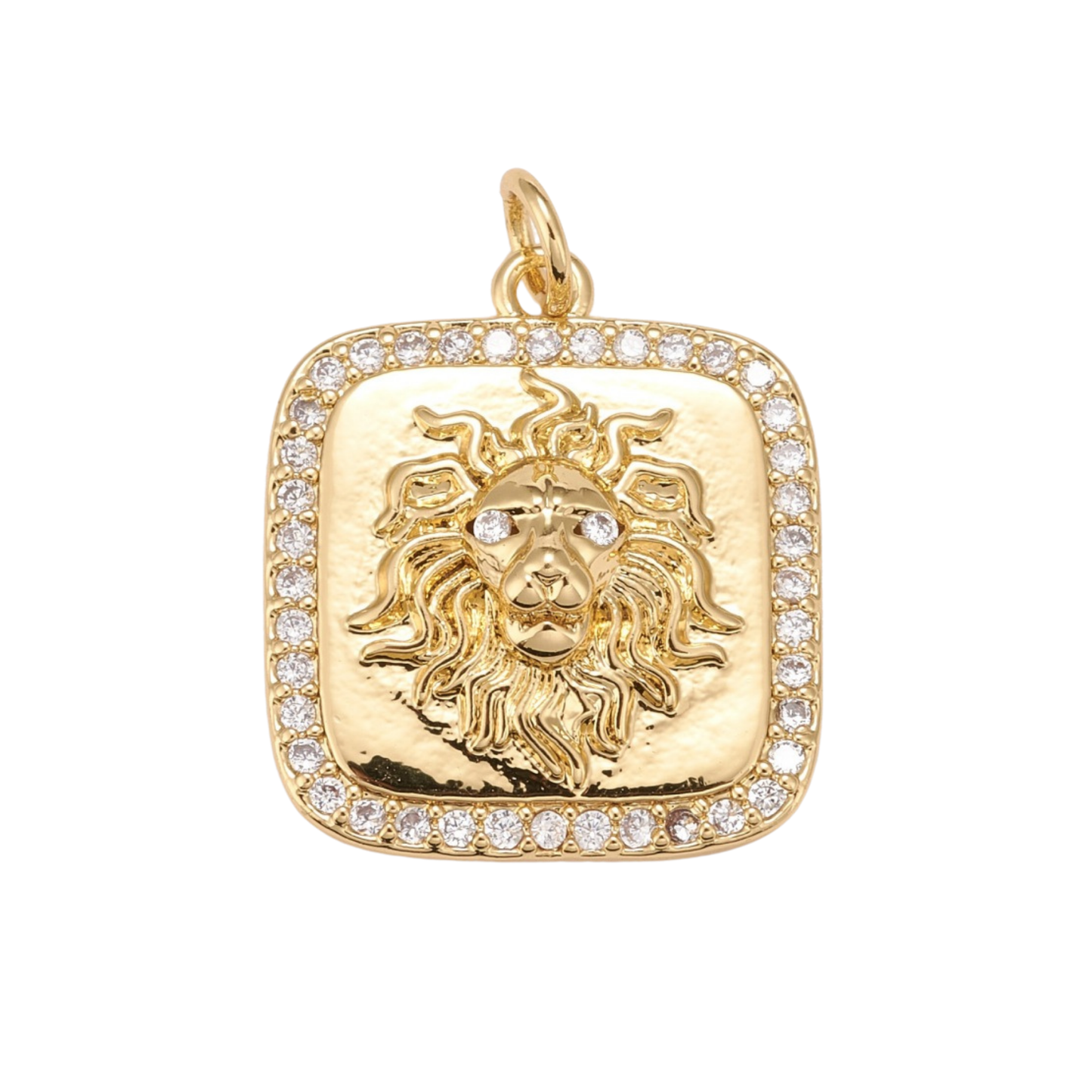 Lion Medallion Charm